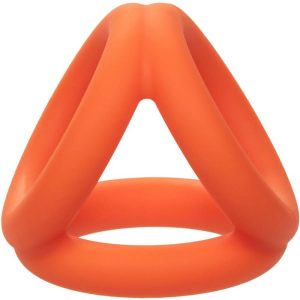 Calexotics Alpha Tri-Ring Orange Penis Ring made of Liquid Silicone Calexotics Alpha Tri-Ring Orange Penis Ring made of Liquid Silicone - Image 7