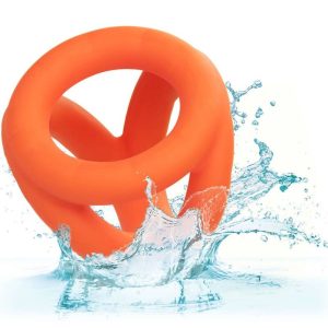 Calexotics Alpha Tri-Ring Orange Penis Ring made of Liquid Silicone Calexotics Alpha Tri-Ring Orange Penis Ring made of Liquid Silicone - Image 10