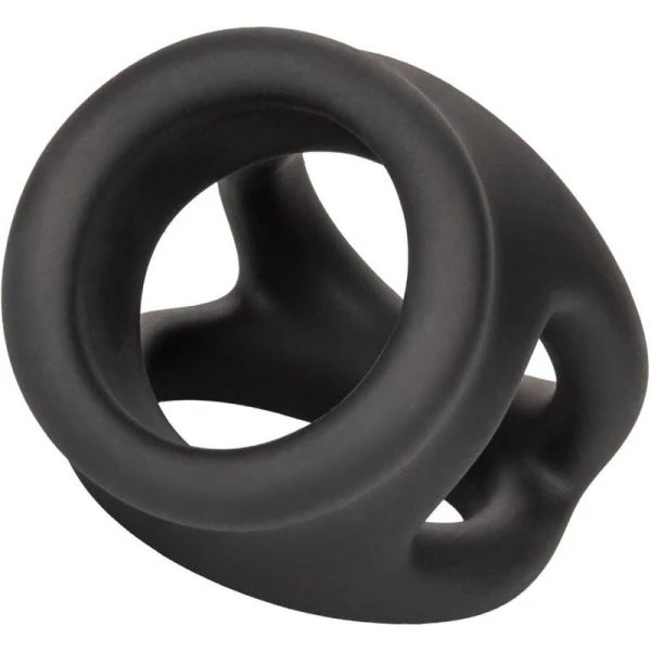 Calexotics Alpha Dual Cage Ring Penisring van vloeibaar siliconen zwart Calexotics Alpha Dual Cage Ring Penisring van vloeibaar siliconen zwart