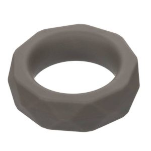Calexotics Alpha Prolong Prismatische Penisring van vloeibaar siliconen Grijs Calexotics Alpha Prolong Prismatische Penisring van vloeibaar siliconen Grijs - Afbeelding 5