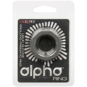 Calexotics Alpha Prolong Prismatische Penisring van vloeibaar siliconen Grijs Calexotics Alpha Prolong Prismatische Penisring van vloeibaar siliconen Grijs - Afbeelding 2