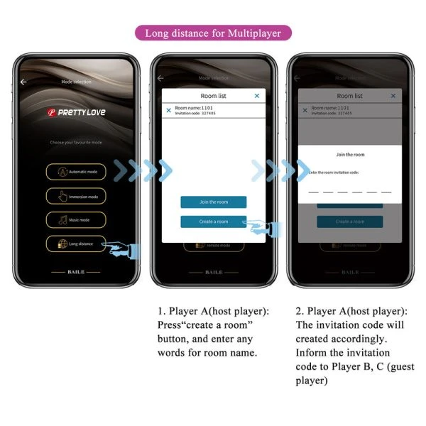 APP Series Pretty Love Hector Elektroschokvibrator met app-bediening, paars