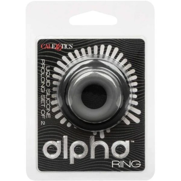 Calexotics Alpha Prolong Penisring Set met 2 Ringen Grijs