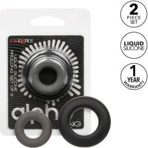 Calexotics Alpha Prolong Penisring Set mit 2 Ringen Grau