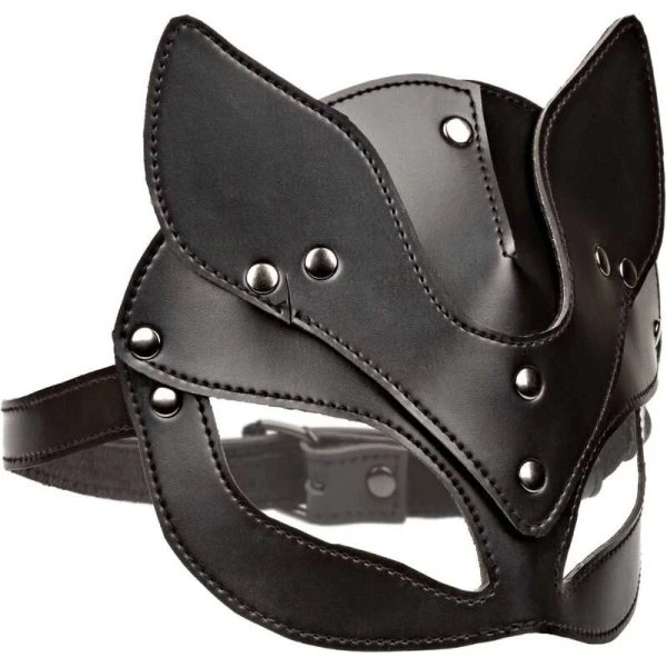 Calexotics Euphoria-kattenmasker van fluweel en veganistisch leer