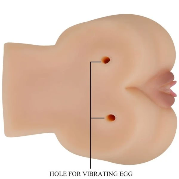 Crazy Bull Realistische Vagina- en Anus-Masturbator met Trilling en Afstandsbediening