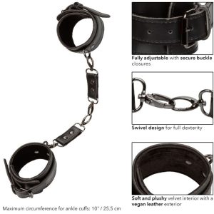 Calexotics Euphoria Enkelboeien van fluweel en vegan leer Calexotics Euphoria Enkelboeien van fluweel en vegan leer - Afbeelding 7
