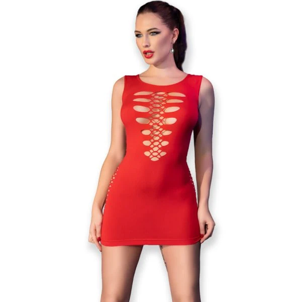 Chilirose Dresses naadloze dessousjurk CR 4622 in Rood, S/M