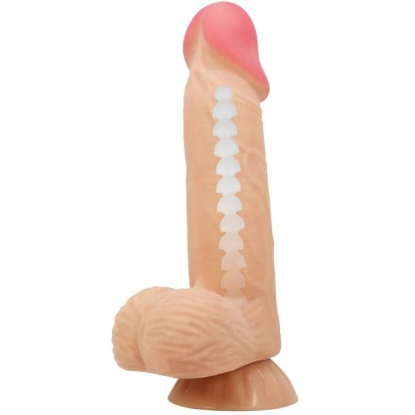 Pretty Love Sliding Skin Series Realistischer Dildo mit gleitender Haut, fleischfarben