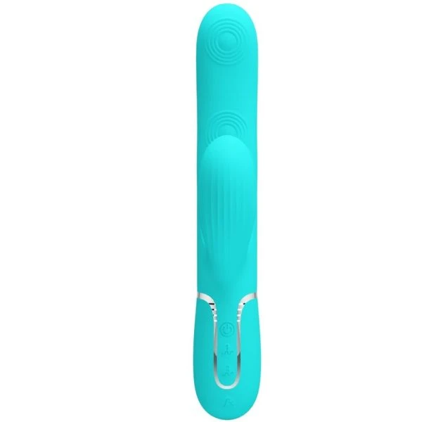 High Tech Pretty Love Perlita Rabbit-Vibrator 3-in-1 met clitorisstimulator, aquagroen High Tech Pretty Love Perlita Rabbit-Vibrator 3-in-1 met clitorisstimulator, aquagroen