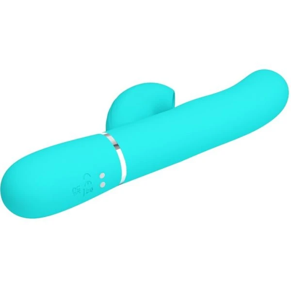 High Tech Pretty Love Perlita Rabbit-Vibrator 3-in-1 met clitorisstimulator, aquagroen High Tech Pretty Love Perlita Rabbit-Vibrator 3-in-1 met clitorisstimulator, aquagroen