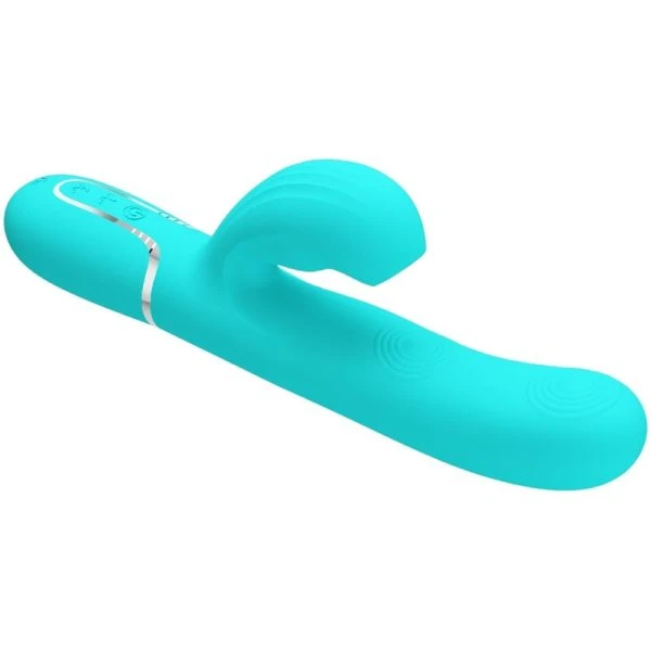 High Tech Pretty Love Perlita Rabbit-Vibrator 3-in-1 met clitorisstimulator, aquagroen High Tech Pretty Love Perlita Rabbit-Vibrator 3-in-1 met clitorisstimulator, aquagroen