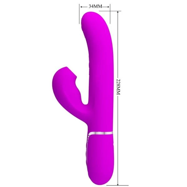 High Tech Pretty Love Perlita Multifunctionele 3-in-1-G-Punt-Vibrator Paars
