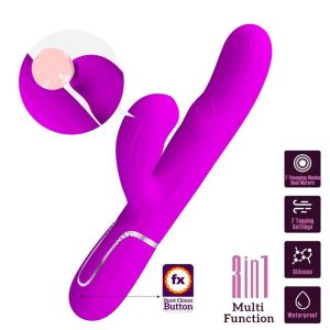 High Tech Pretty Love Perlita Multifunctionele 3-in-1-G-Punt-Vibrator Paars High Tech Pretty Love Perlita Multifunctionele 3-in-1-G-Punt-Vibrator Paars - Afbeelding 10