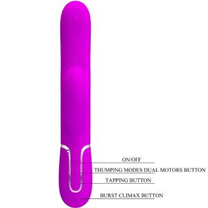High Tech Pretty Love Perlita Multifunctionele 3-in-1-G-Punt-Vibrator Paars High Tech Pretty Love Perlita Multifunctionele 3-in-1-G-Punt-Vibrator Paars - Afbeelding 8