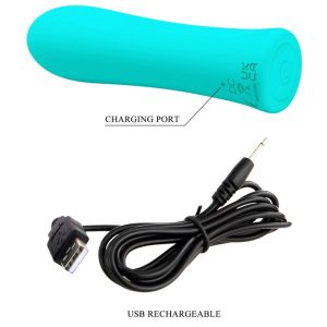 FUN Toys Pretty Love Alfreda Super Power Vibrator Minivibrator Aquagrün FUN Toys Pretty Love Alfreda Super Power Vibrator Minivibrator Aquagrün - Afbeelding 7