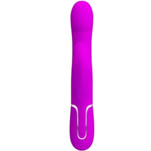 High Tech Pretty Love Rabbit Vibrator met Parels, Trilling en Clitorisstimulator, paars High Tech Pretty Love Rabbit Vibrator met Parels, Trilling en Clitorisstimulator, paars - Afbeelding 2