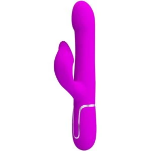 High Tech Pretty Love Rabbit Vibrator mit Perlen, Vibration und Klitorisreizer, violett