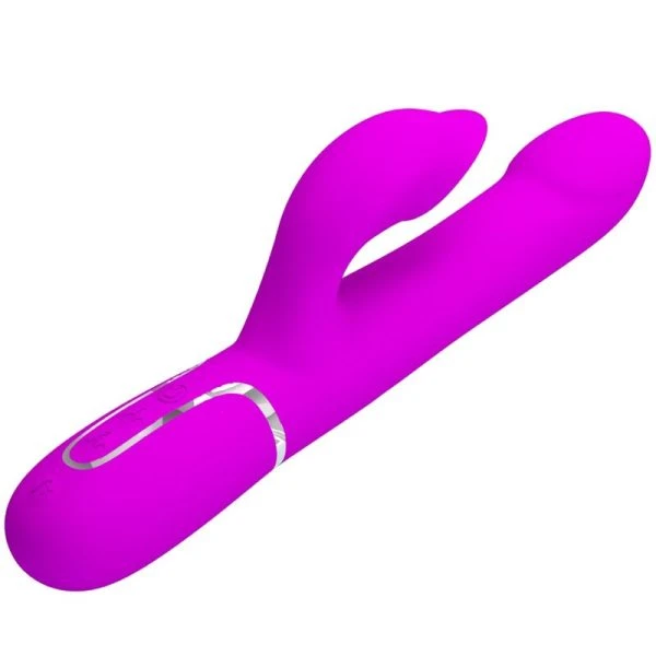 High Tech Pretty Love Rabbit Vibrator met Parels, Trilling en Clitorisstimulator, paars