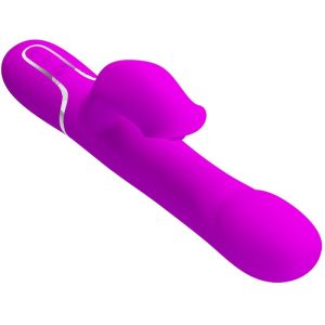 High Tech Pretty Love Rabbit Vibrator met Parels, Trilling en Clitorisstimulator, paars High Tech Pretty Love Rabbit Vibrator met Parels, Trilling en Clitorisstimulator, paars - Afbeelding 4