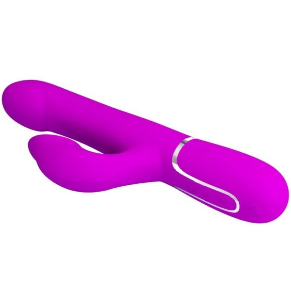 High Tech Pretty Love Rabbit Vibrator met Parels, Trilling en Clitorisstimulator, paars
