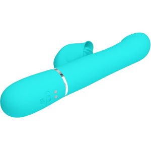 High Tech Pretty Love Rabbit Vibrator Pearls Aqua Green met clitorisstimulator High Tech Pretty Love Rabbit Vibrator Pearls Aqua Green met clitorisstimulator - Afbeelding 5