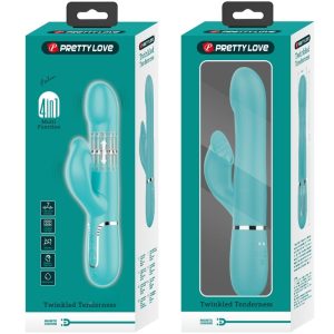High Tech Pretty Love Rabbit Vibrator Pearls Aqua Green met clitorisstimulator High Tech Pretty Love Rabbit Vibrator Pearls Aqua Green met clitorisstimulator - Afbeelding 10