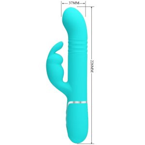 High Tech Pretty Love Coale Rabbit Vibrator mit Perlen Aquagrün High Tech Pretty Love Coale Rabbit Vibrator mit Perlen Aquagrün – Bild 7