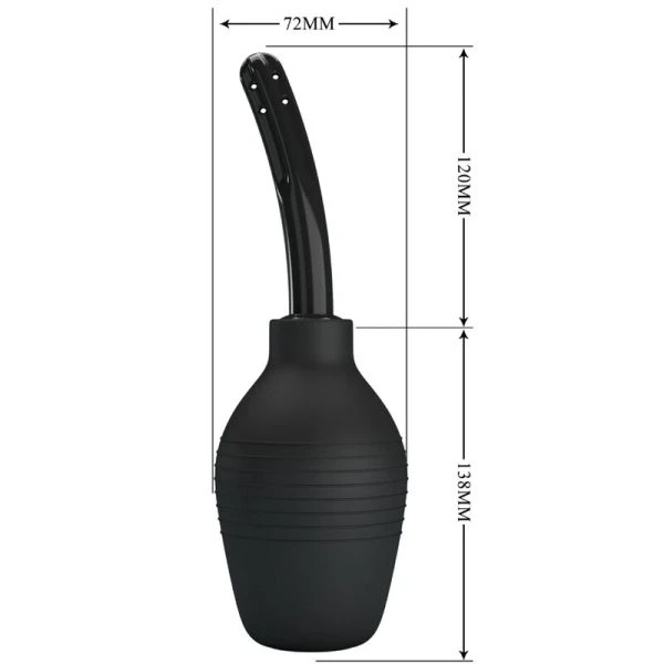 Mr Play Anal-Douche Blkc Super Power met rubberen blaas zwart Mr Play Anal-Douche Blkc Super Power met rubberen blaas zwart