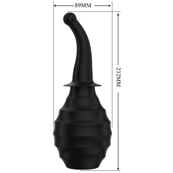 MR Play Anal Douche with Hand Bulb and Multi-Nozzle Black MR Play Anal Douche with Hand Bulb and Multi-Nozzle Black