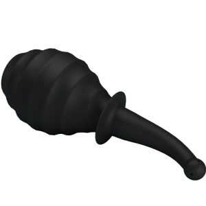 MR Play Anal Douche with Hand Bulb and Multi-Nozzle Black MR Play Anal Douche with Hand Bulb and Multi-Nozzle Black - Image 1