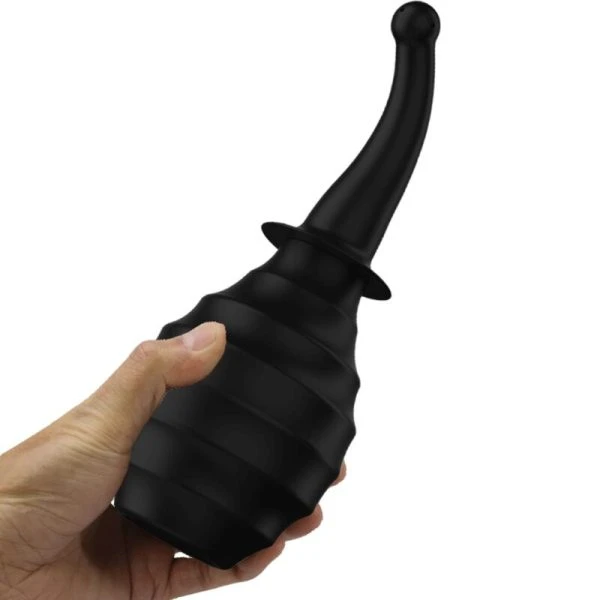 MR Play Anal Douche with Hand Bulb and Multi-Nozzle Black MR Play Anal Douche with Hand Bulb and Multi-Nozzle Black