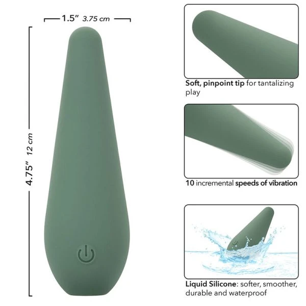 Calexotics Mod Chic Opgevibrator van siliconen groen