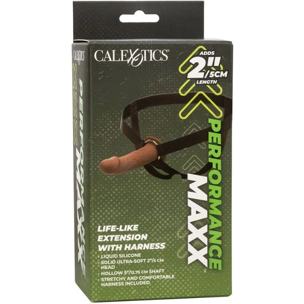 Calexotics Performance Maxx Penisverlenger met harnas, naturelbruin