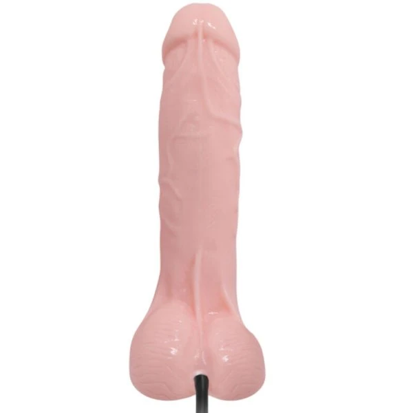 Baile Opblaasbare Dildo met Zuignap, TPR, 15 cm