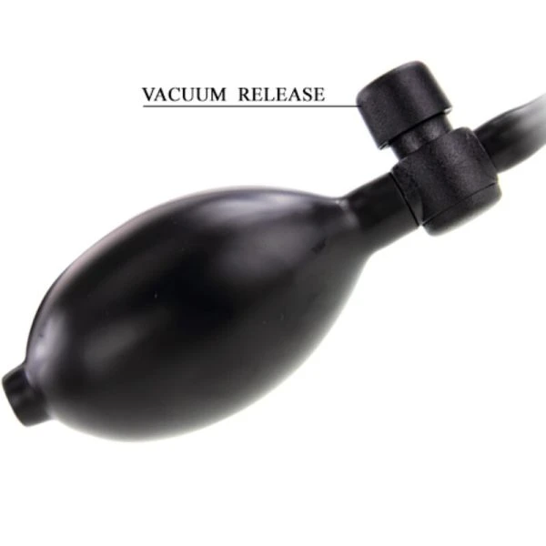 Baile Opblaasbare Dildo met Zuignap, TPR, 15 cm