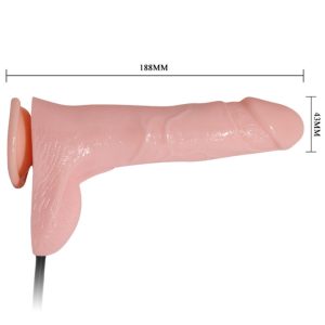 Baile Opblaasbare Dildo met Zuignap, TPR, 15 cm Baile Opblaasbare Dildo met Zuignap, TPR, 15 cm - Afbeelding 3
