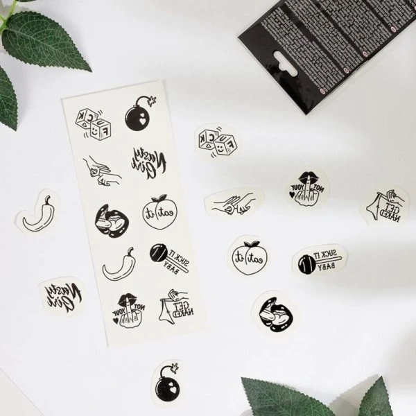 Secretplay Temporäre Tattoos Set Spicy Collection 10 Motive