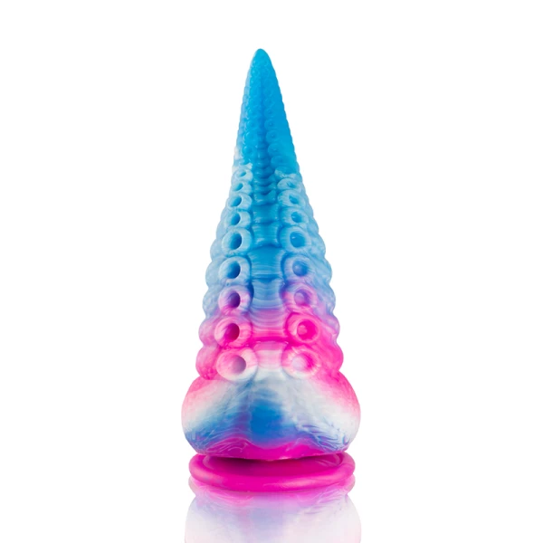 Epic Phorcys siliconen dildo blauw klein