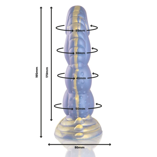 Epic Cybersilicock Poseidon Silikon-Dildo Umarmung des Meeres