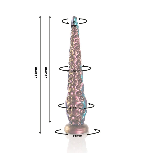 Epic Charybdis Siliconen Dildo met Tentakelontwerp, klein