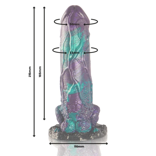Epic Cybersilicock Basilisk Silikon-Dildo dubbel geschubd, groot