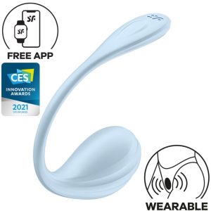Satisfyer Partner Smooth Petal G-Punt Stimulator Hemelblauw met App Satisfyer Partner Smooth Petal G-Punt Stimulator Hemelblauw met App - Afbeelding 1