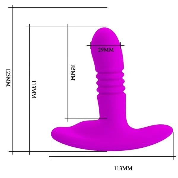 Remote Control Pretty Love Heather Anaalplug met Op-en-Neer-Functie, zwart Remote Control Pretty Love Heather Anaalplug met Op-en-Neer-Functie, zwart