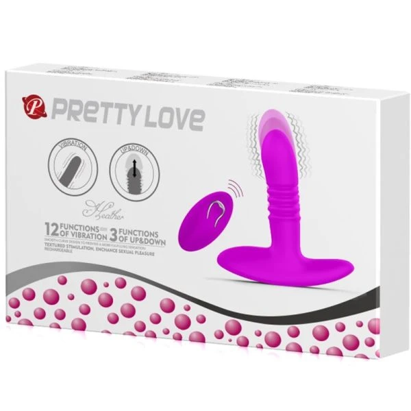 Remote Control Pretty Love Heather Anaalplug met Op-en-Neer-Functie, zwart Remote Control Pretty Love Heather Anaalplug met Op-en-Neer-Functie, zwart