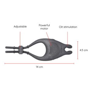 Oninder Pampa oplaadbare penisring met clitorisstimulator en app-bediening Oninder Pampa oplaadbare penisring met clitorisstimulator en app-bediening - Afbeelding 4