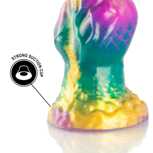 Epic Siliconen Dildo Iris met regenboogkleurige teelballen, 225 mm Epic Siliconen Dildo Iris met regenboogkleurige teelballen, 225 mm - Afbeelding 8