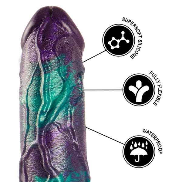 Epic Cybersilicock Basilisk Silikon-Dildo dubbel geschubd, groot