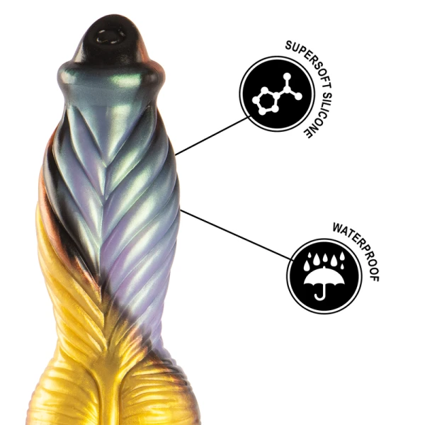 Epic Cybersilicock Phoenix Dildo met afstandsbediening, oplaadbaar
