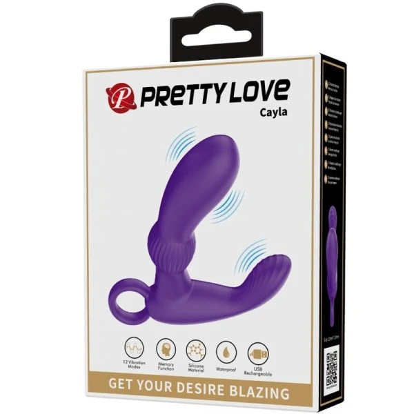 Anal Toys Pretty Love Cayla Anale Vibrator met Afstandsbediening Paars